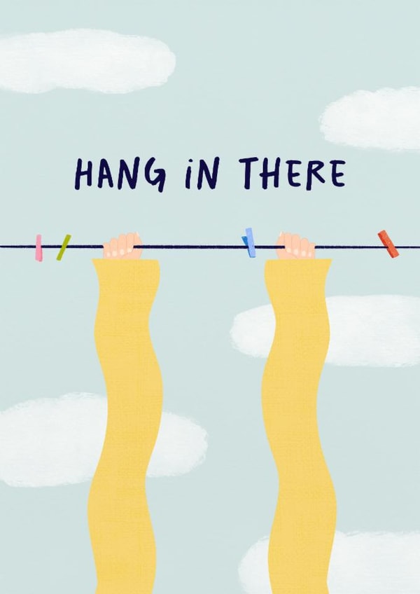 Cute Sympathy Card For Loved One - Cute Motivational Card For Friend created by Stilus 