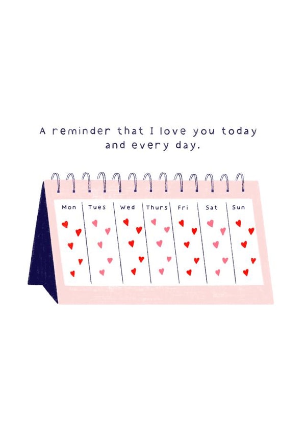 Heartfelt Love Reminder Card - Cute Anniversary card For Significant Other created by Stilus 