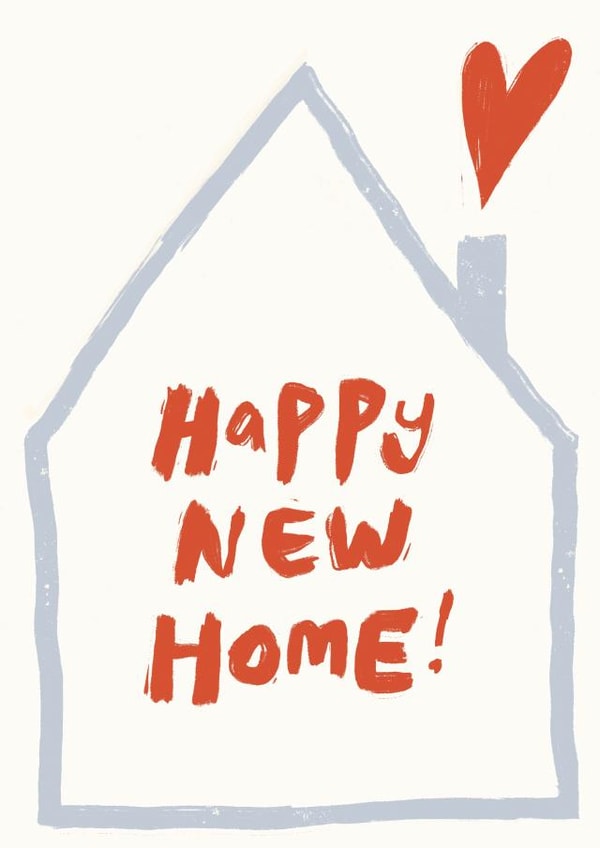 Modern New Home Card - Heart - Happy New Home created by Yan Yu Lee