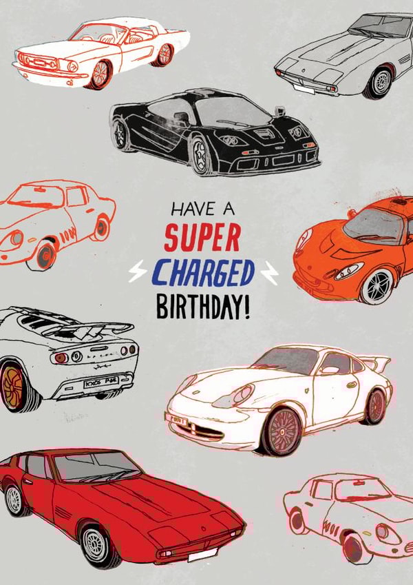 Super charged cars created by Pencilface