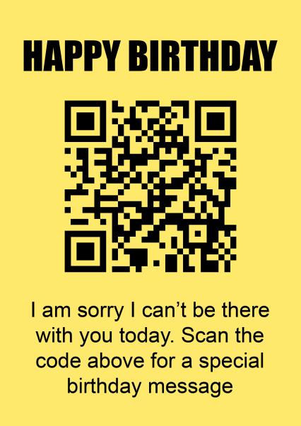 QR code prank Birthday Card | thortful