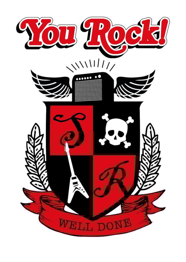 School of Rock Congratulations Card created by Angry Squirrel