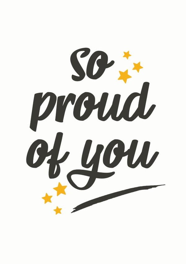 So Proud of You, Starry Congratulations Card created by @TheGrafixCat