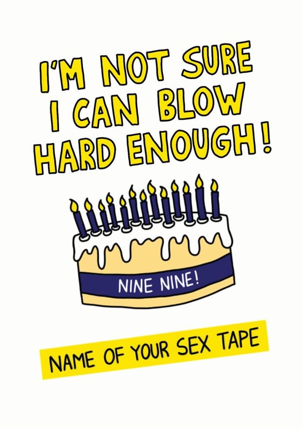 Brooklyn 99 Sex Tape Birthday Card created by FROGGIE & ROSBIF