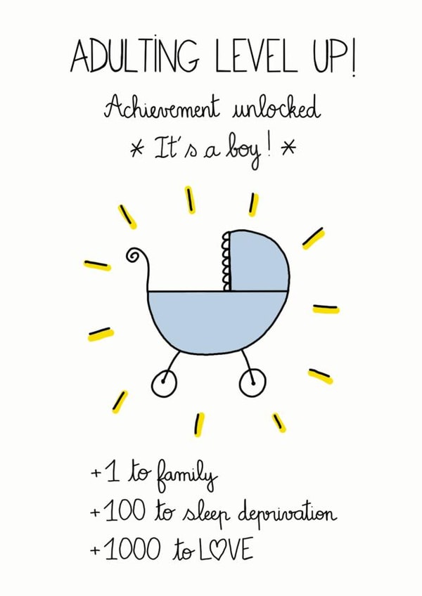 New Baby Boy Congratulations Card created by FROGGIE & ROSBIF