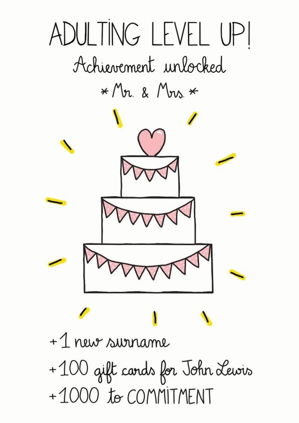 Level Up - Wedding Congratulations Card created by FROGGIE & ROSBIF