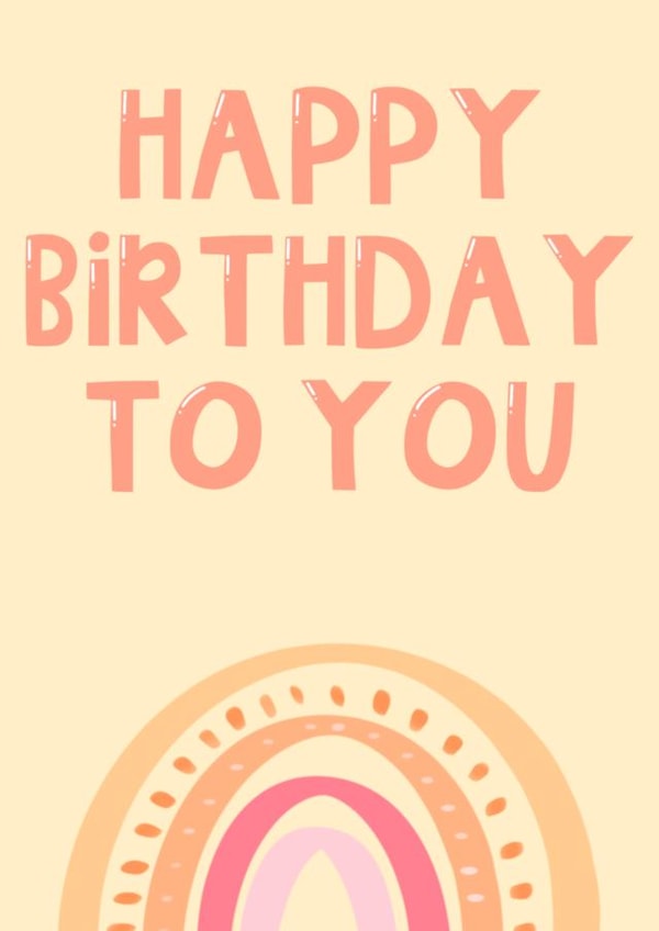 Rainbow Birthday Card created by Authentically Unique