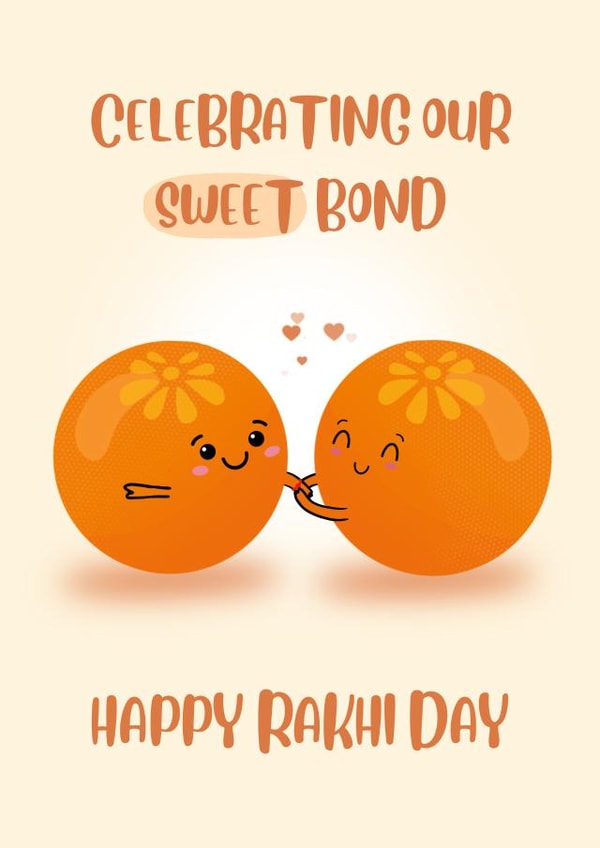 Sweet Raksha Bandhan Card created by Paper Wishes Co