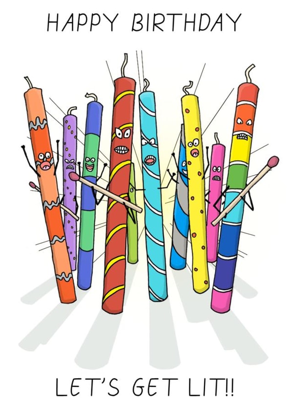 Happy Birthday Let's Get Lit created by Capybara Chris