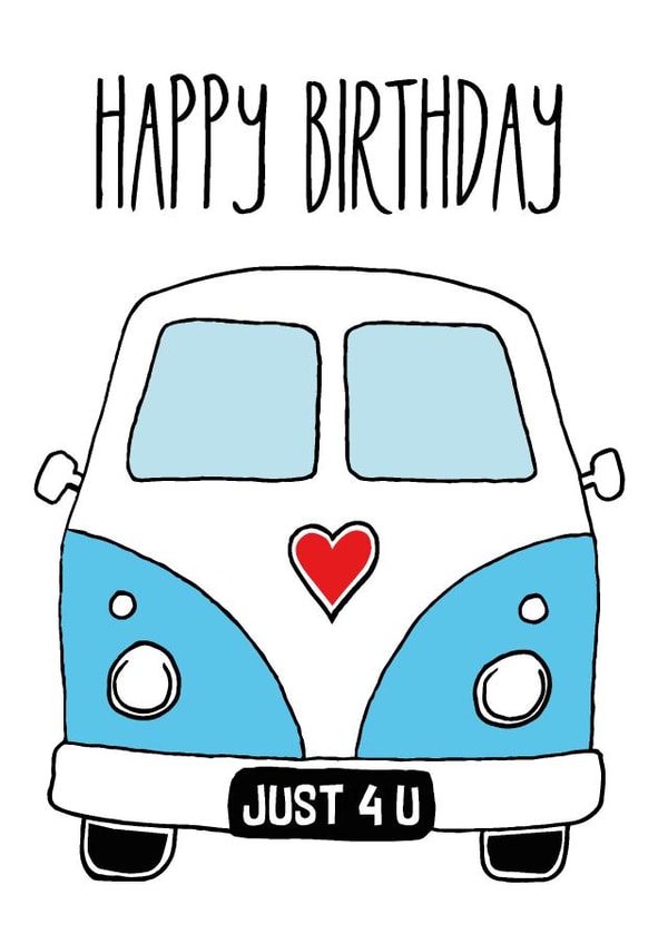 Camper Van Happy Birthday Card created by Knick Knack Crafts