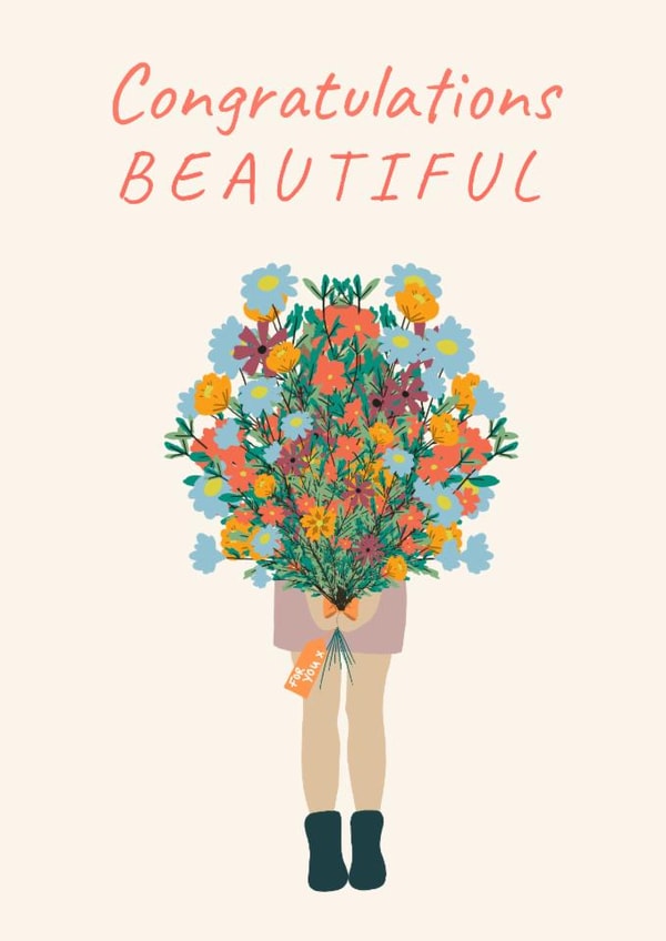 Congratulations beautiful created by Heather Rose Designs