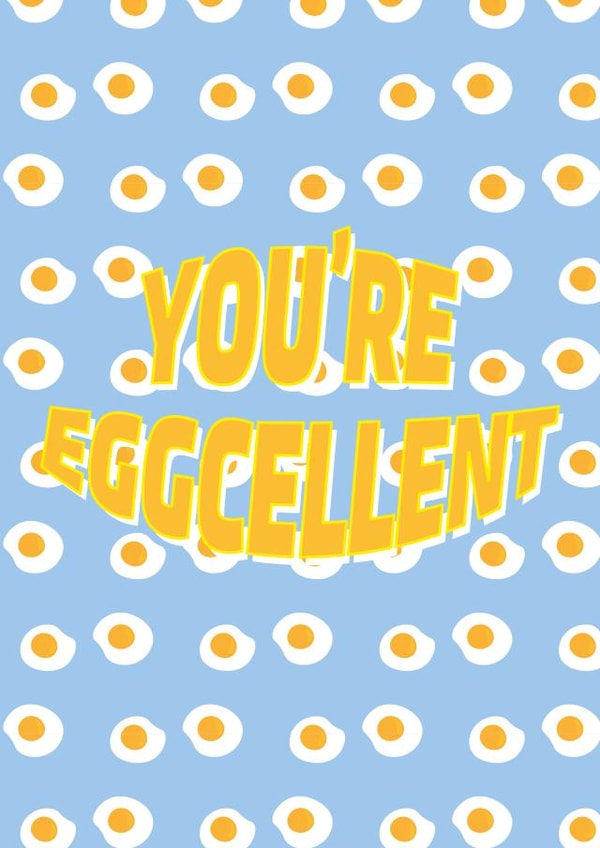 Well Done, You're Eggcellent Card created by Starkey  & Co