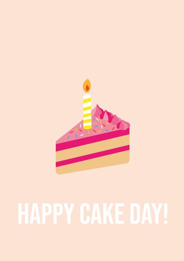 Happy Cake Day Birthday Card created by Starkey  & Co