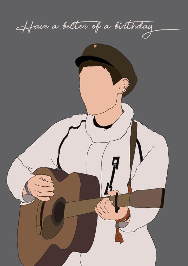 Gerry cinnamon belter birthday card created by Little Thistle