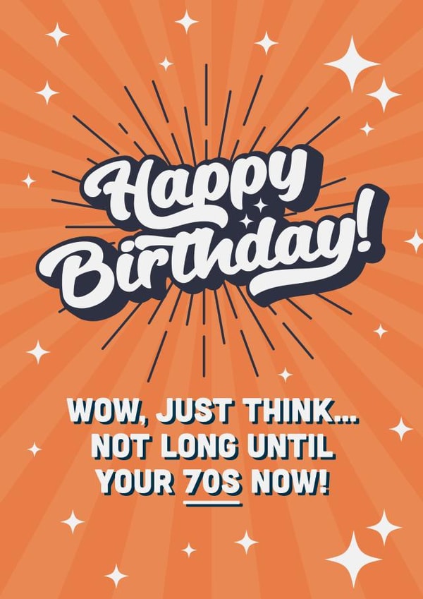 Cheeky Birthday card for a friend in their 60s! created by Evie Garnett Designs