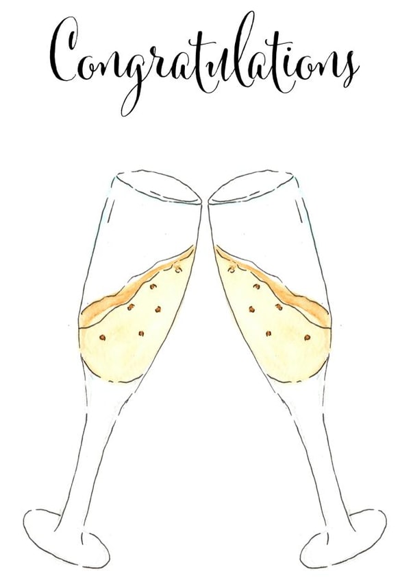 Congratulations Fizz Cheers created by Arty Bee Designs