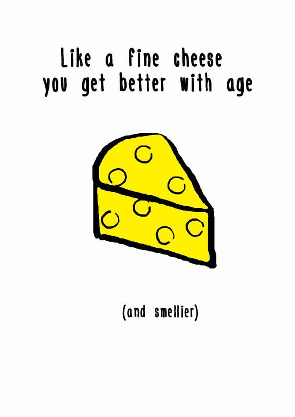 Mature Birthday Cheese created by Dog Came To Stay