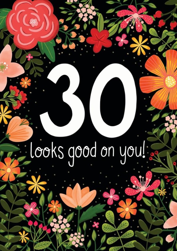 30th Birthday Card created by Fox Card Co