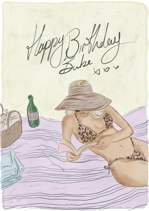 Happy Birthday Beach Babe created by Georgina Hart