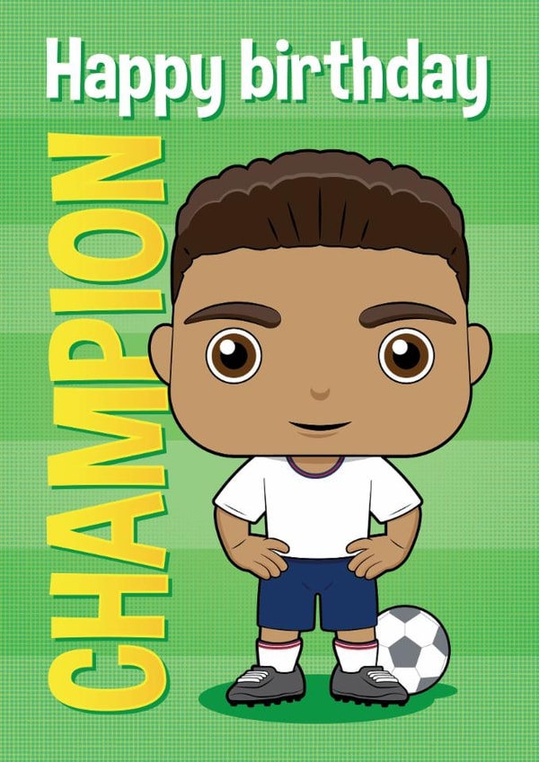 Modern England football birthday card for boys created by essjay