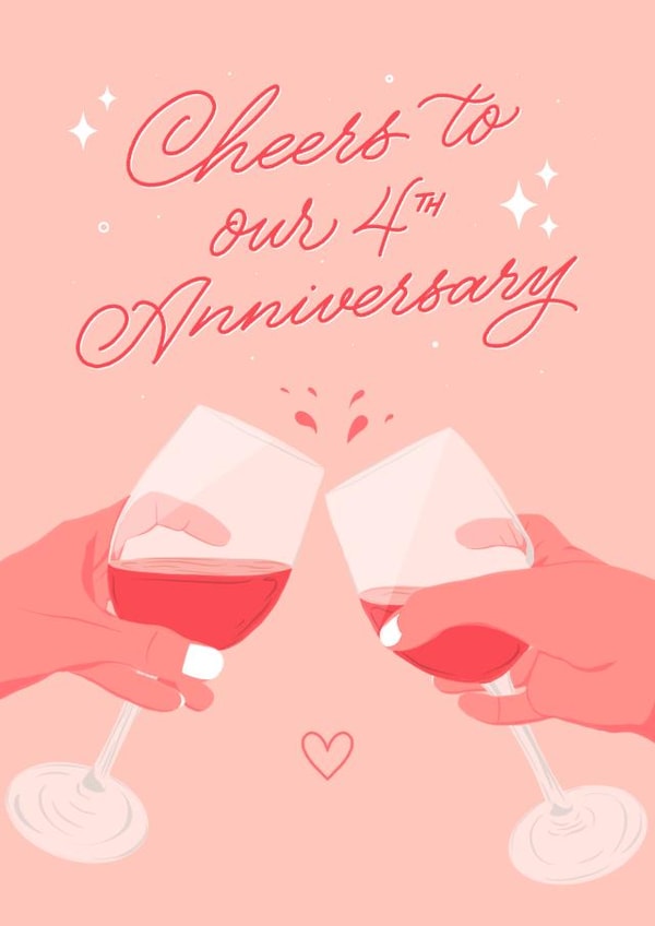 4th Wedding Anniversary and Red Wine Celebrations created by Leah Chong - Leah Design