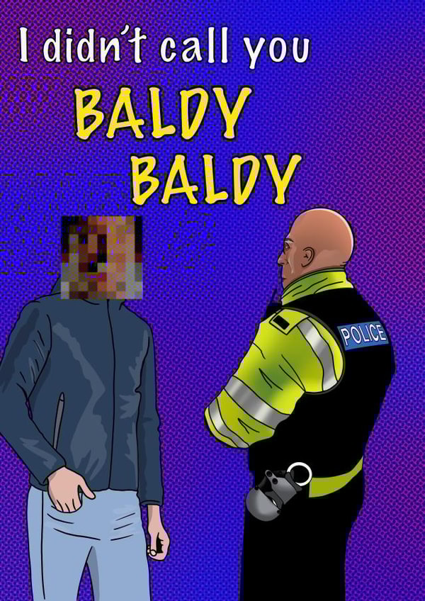 Baldy Baldy Birthday Meme created by C.W ILLUSTRATIONS