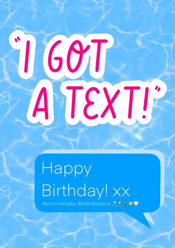 Love Island Happy Birthday created by Eve Designs