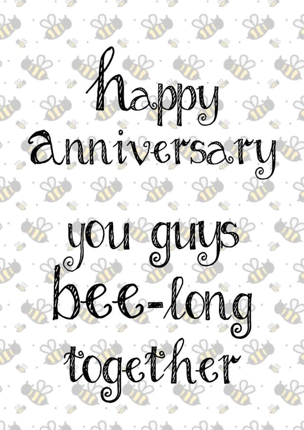 Bee-long Together Anniversary Card created by Octavian Creative