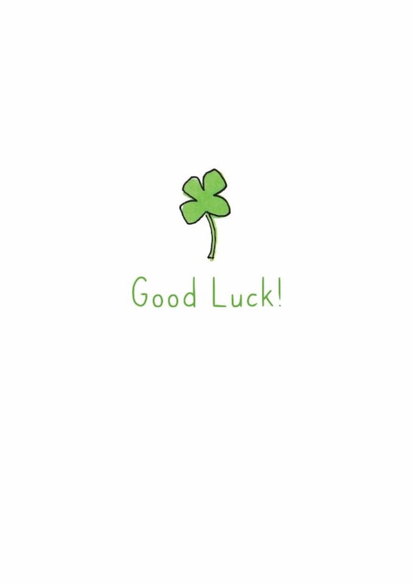 Good Luck Clover Encouragement Card created by Violet Owen Designs
