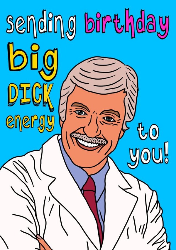 Dick Van Dyke Birthday Card created by The Kitschen Disco