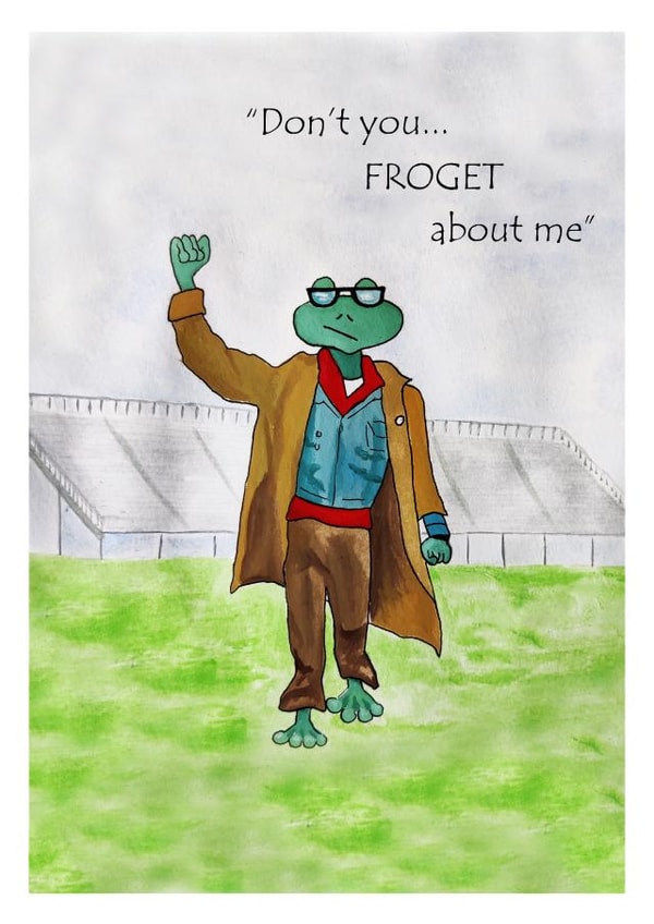 Breakfast Club frog card created by ME Illustrations