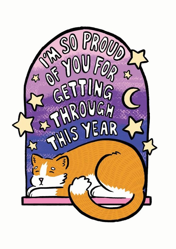 So Proud of You Cat Card created by Kate Wand