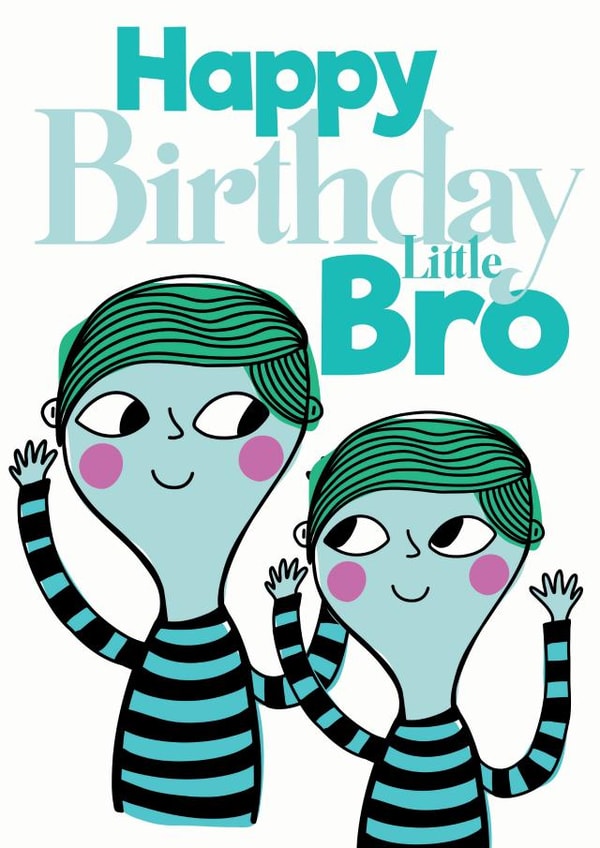 Quirky Little Brother Birthday Card created by Elnup
