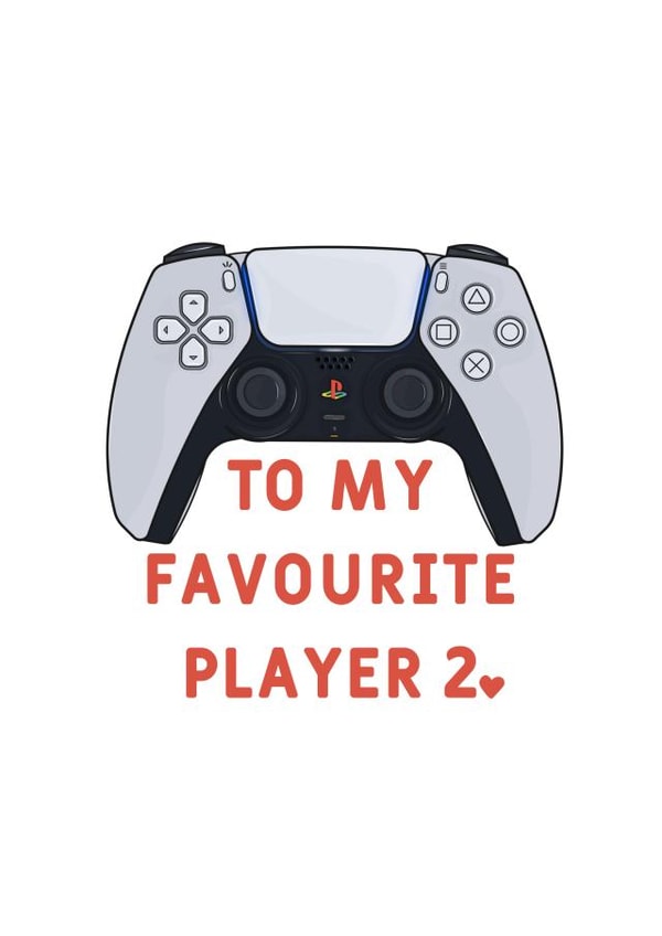 Favourite Playstation Player, Love Card created by HURRICANE REMI