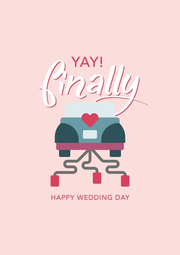 You're finally getting married! created by ER