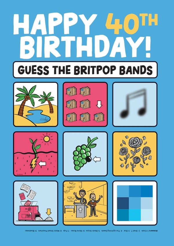 Happy 40th Birthday! Guess the Britpop bands created by Daniel Benney