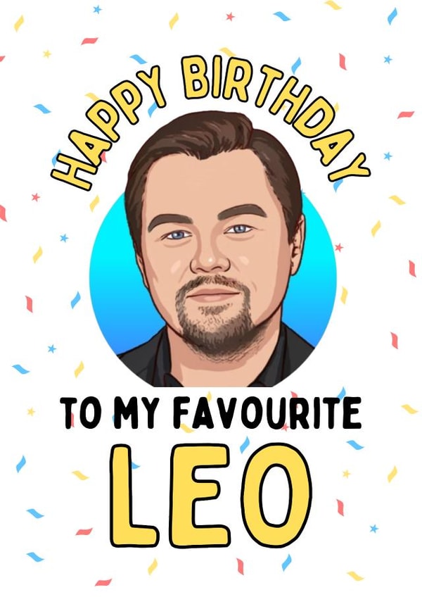 Funny Birthday Card - Leo - Star Sign created by Original Fox Cards