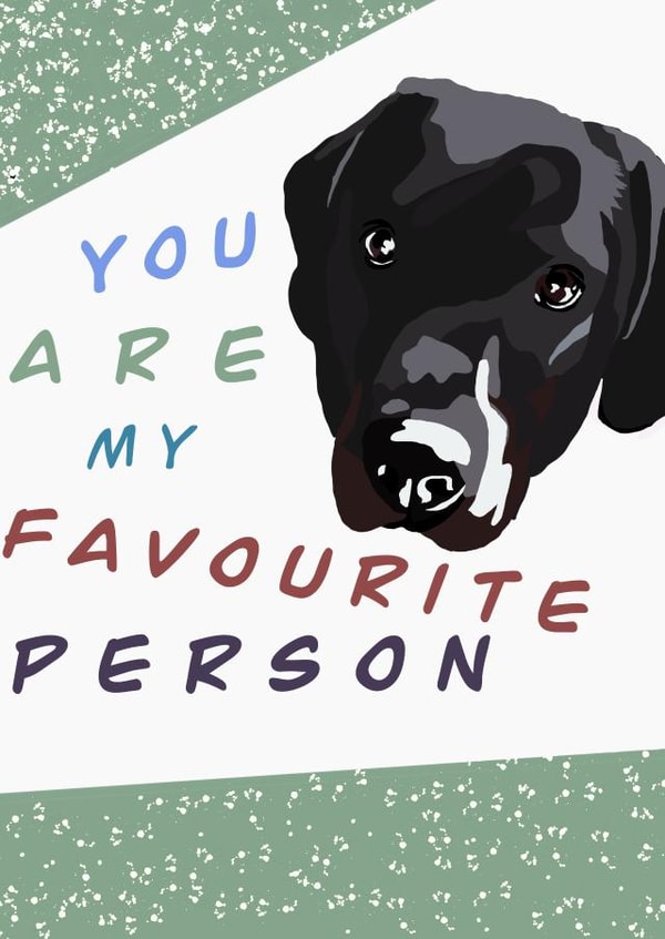 Labrador wholesome card created by K Bamford