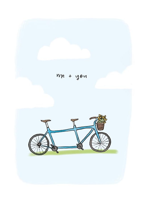 Cute romantic anniversary card created by Katie Moody