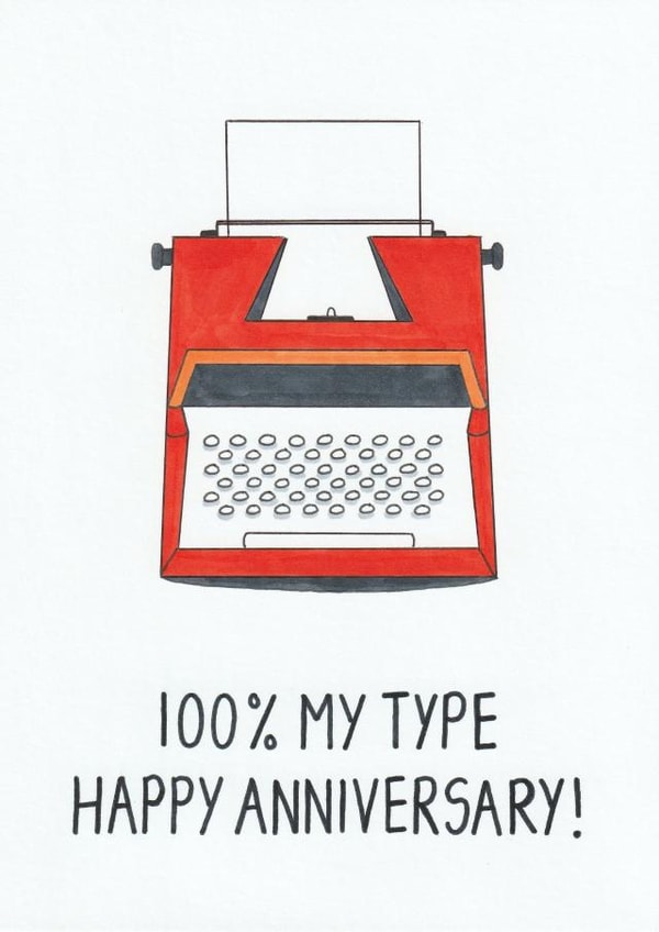 100% My Type Anniversary Card created by Ow Cards