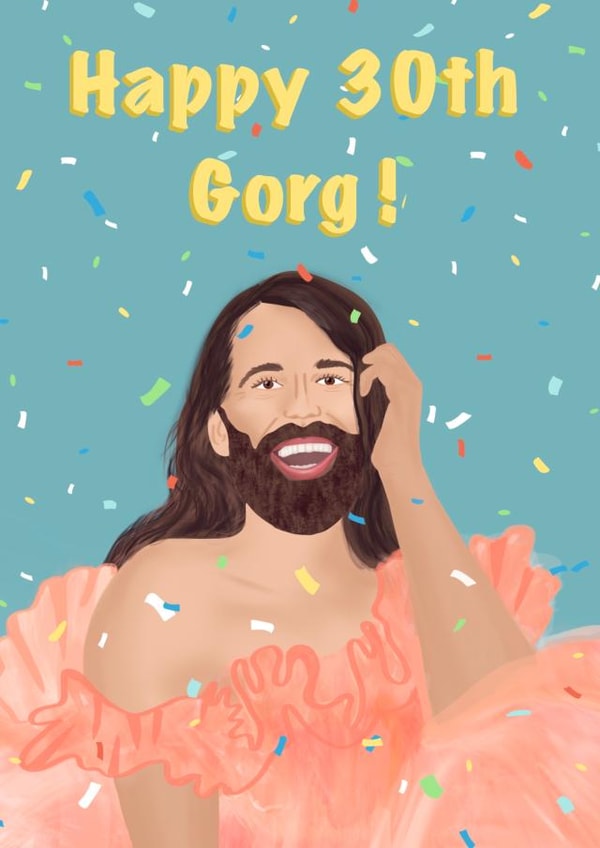 30th Jonathan Van Ness Birthday Card created by Sarah Stephenson