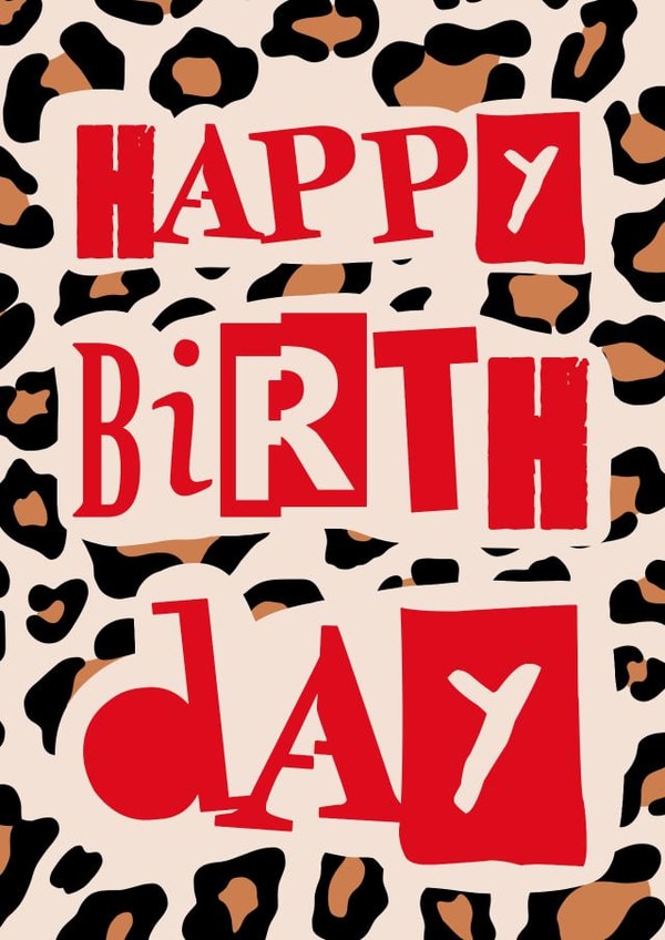 Fun Birthday Card - Leopard Print - Wild created by Em’s Creations
