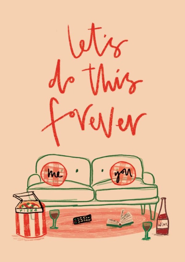Let's Do This Forever Anniversary Card created by @LauraMcleishLettering