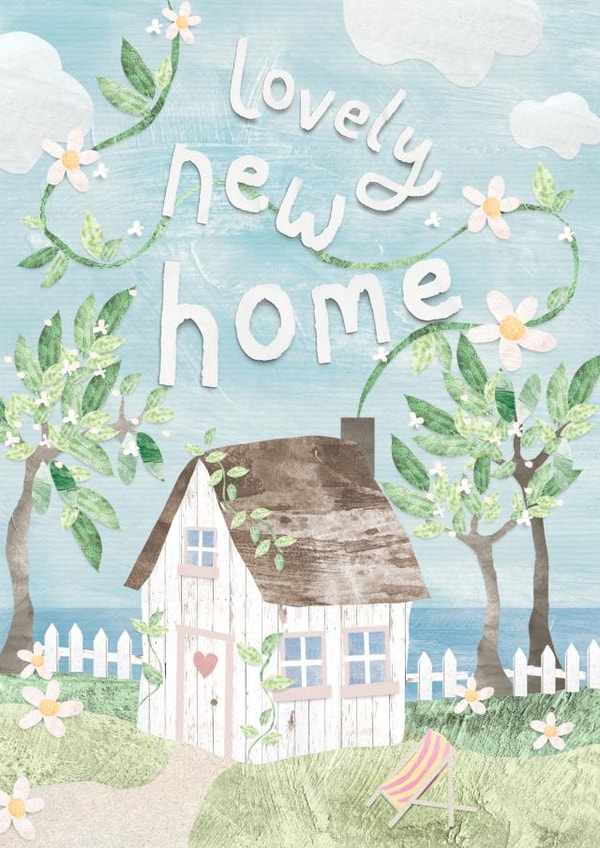 Traditional New Home Card - Seaside - Lovely New Home created by Lucy Ledger