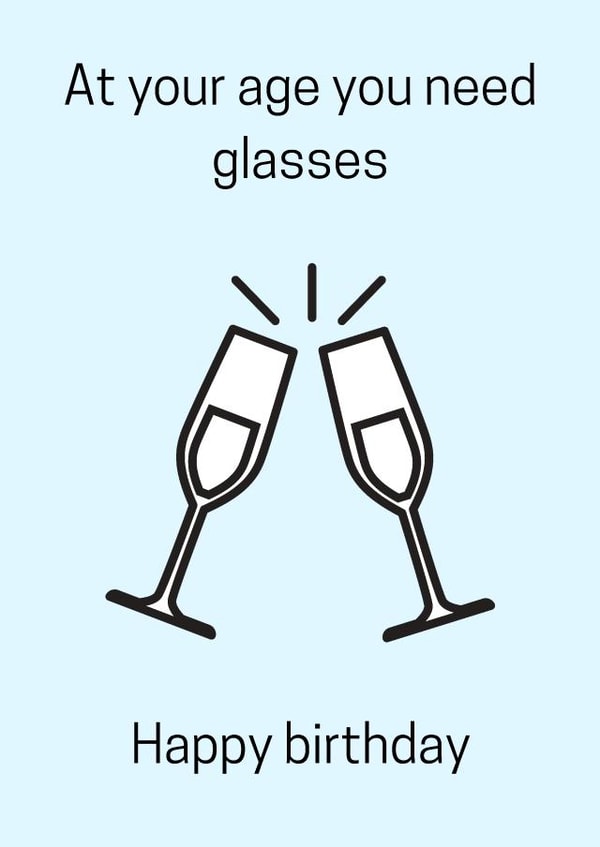 Old age alcohol pun happy birthday created by @Payne Designs