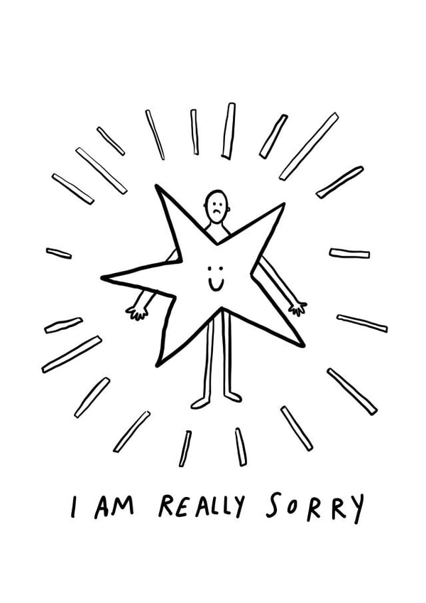 I am really sorry, doodle card created by it's bad art