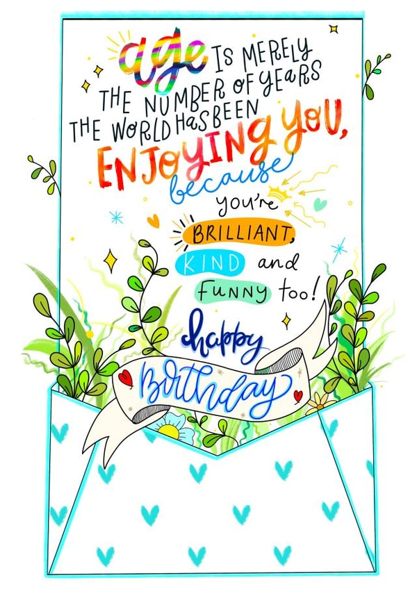 Age is just a number, birthday love created by daminidesigns