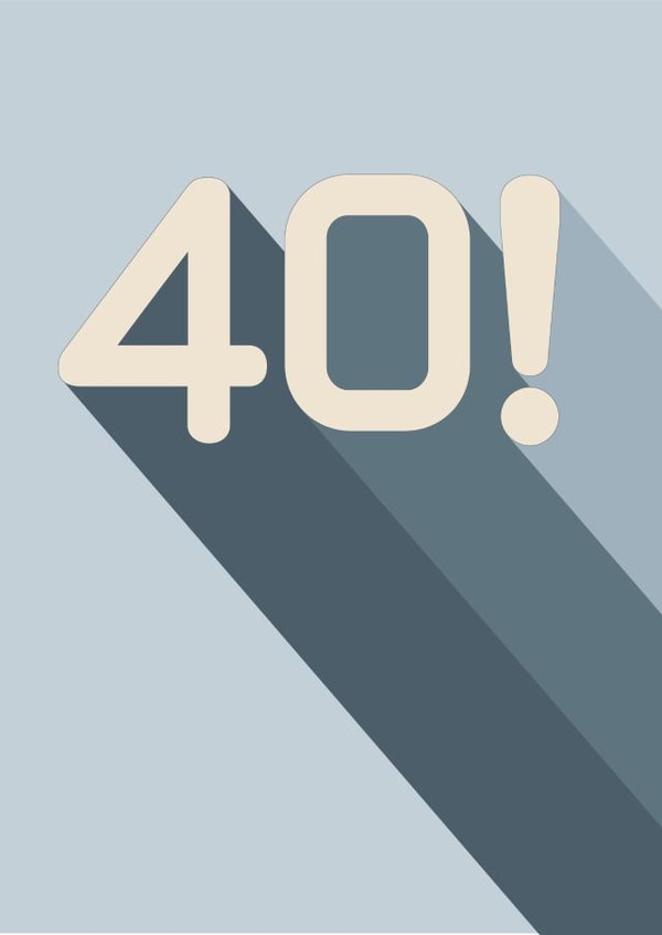 Bold and Stylish 40th Birthday Card created by Amy Munro