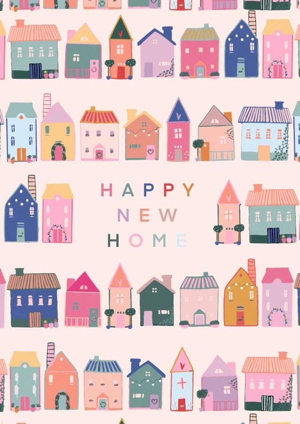 Pretty New Home Card - Houses - Happy New Home created by Kate Fox