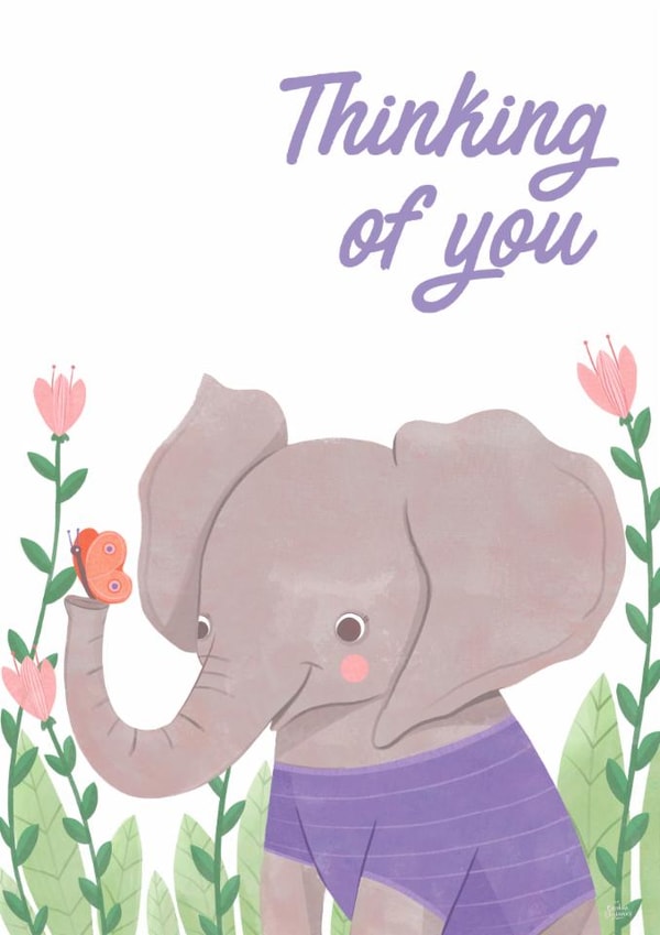 Thinking of you card design created by Cristina Stashkevich